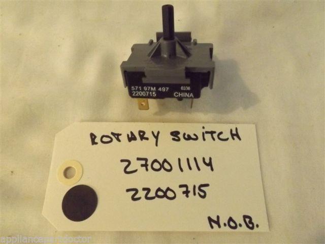 MAYTAG CROSLEY WASHER 27001114 2200715 Switch, Rotary (4 Pos) NEW W/O BOX MAYTAG CROSLEY WASHER 27001114 2200715 Switch, Rotary (4 Pos) NEW W/O BOX